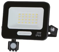 20W LED prožektorius su judesio davikliu, juodas, 4000K