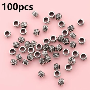 Karoliukai, Silvery 100pcs