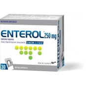 ENTEROL 250 mg kietosios kapsulės N30 kaina