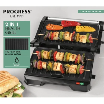 Progress EK5854PVDE 2-in-1 Health Grill