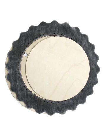 Frame gray-blue circle small OR-251