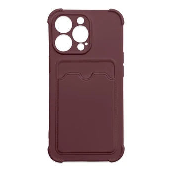 Hurtel Card Armor Case cover skirtas iPhone XR, violetinis