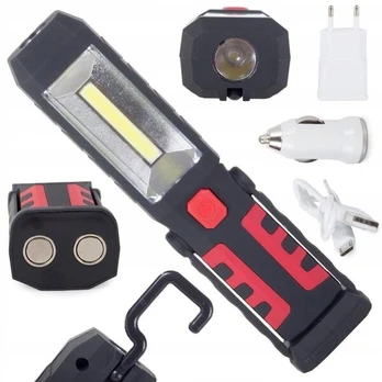Seminaras Žibintuvėlis 3in1 LED cob Powerbank USB lempa