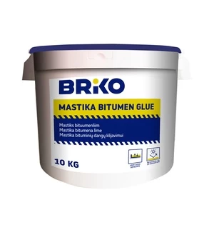 Bituminė mastika Briko, 10 kg, balta