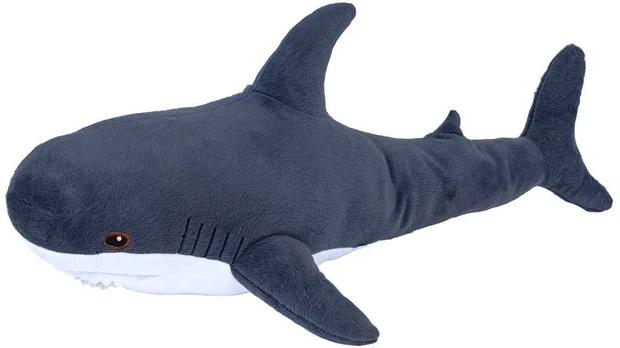 Fancy minkštas žaislas ryklys pilkas 47 cm