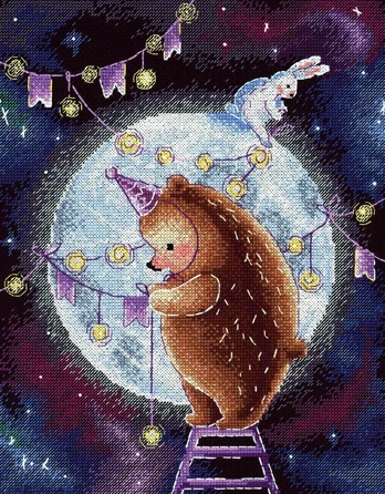 Cross stitch kit "In the moonlight" SNV-766