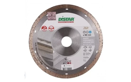 Distar 7D Hard Ceramics Advanced Deimantinis diskas plytelėms pjauti 180mm