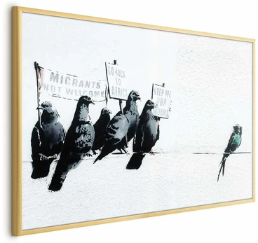 Artgeist Plakatas - Xenophobic Pigeons