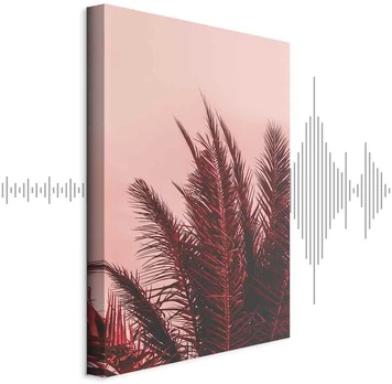Artgeist Paveikslas - Palm Trees at Sunset (1 Part) Vertical
