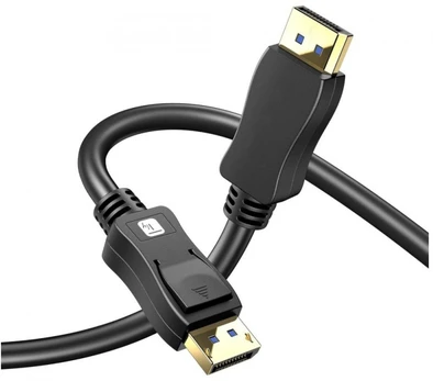 Kabelis Techly TECHLY DisplayPort 2.1 Audio/Video Cable M/M 4K 2m Juodas