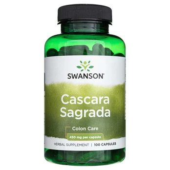 Swanson Cascara Sagrada 450 mg - 100 kapsulių
