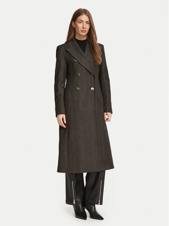 Marella Vilnonis paltas 2623016034200 Ruda Regular Fit