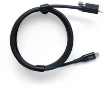 Ochno USB-C cable active coax, screw, juodas, 3m