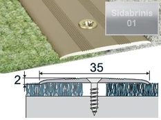 Profilis Effector A08 sujungimo | sidabrinis 270 cm 35x2 mm