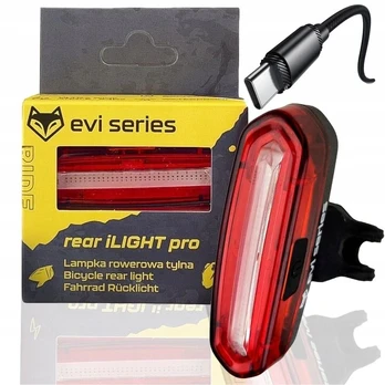 EVI Galinė dviračio lemputė 15h Ilight Pro Rear 650mah Usb C