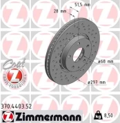 Stabdžių diskas ZIMMERMANN 370.4403.52 kaina