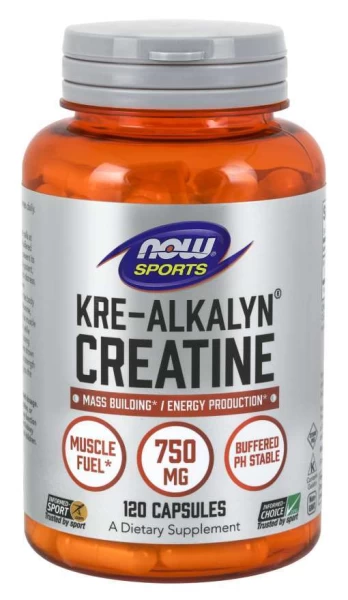 NOW Kre Alkalyn Creatine 750mg 120 caps