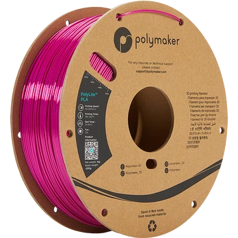 Polymaker PolyLite PLA - 1kg - 1.75mm - Silk Magenta