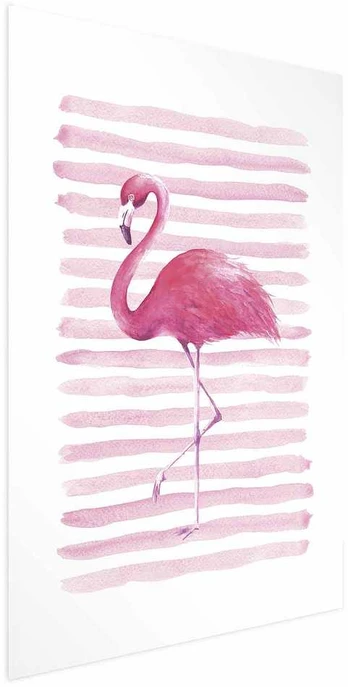 Artgeist Plakatas - Flamingo and Stripes