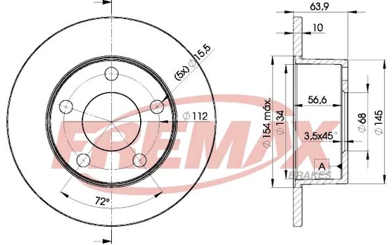 Stabdžių diskas FREMAX BD-4060