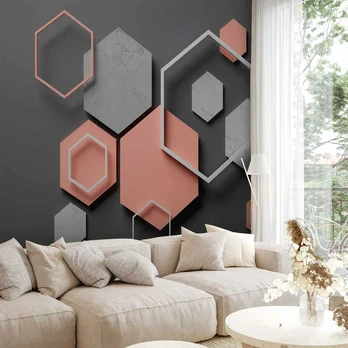 Artgeist Fototapetas - Hexagon Plan