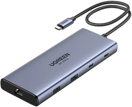 Šakotuvas Ugreen REVODOK PRO 10 10IN1 HDMI DOCK Pilka