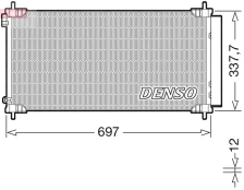 Kondensatorius, oro kondicionierius DENSO DCN50120 kaina