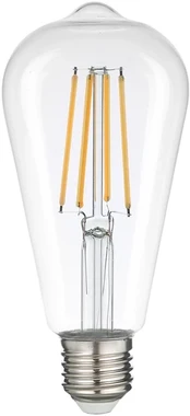 4W LED lemputė, skaidri, E27, 3000K