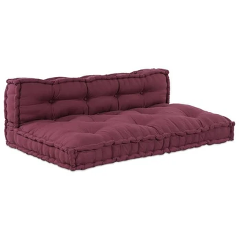 Raudona Sofa Pagalvė su Nugaros Parama