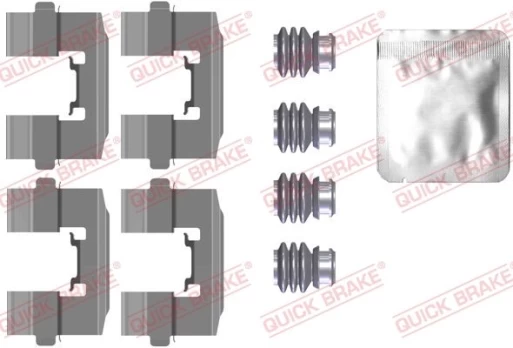 Priedų komplektas, diskinių stabdžių trinkelės QUICK BRAKE 109-0115