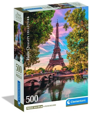 Clementoni CLE puzzle 500 Compact Along the Seine 35598