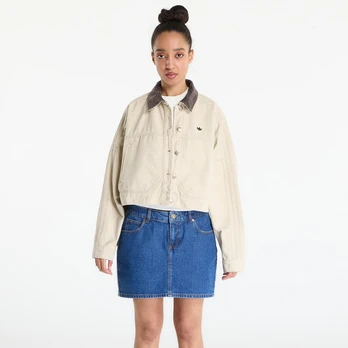 adidas Canvas Tracktop Jacket Stone Khaki - Dydis L (KE1069 Striukės)