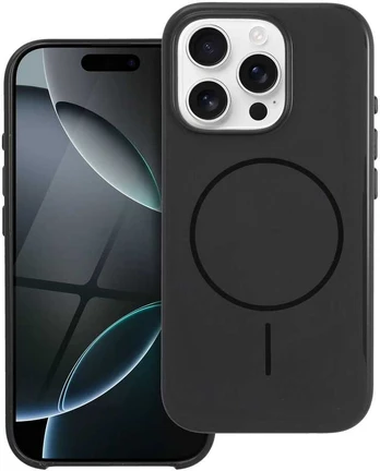 Premium Glossy Mag Cover compatible with MagSafe and Camera Control button for IPHONE 16 PLUS juodas