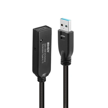 LINDY 10m USB 3.0 Aktivverlängerung Typ A an C