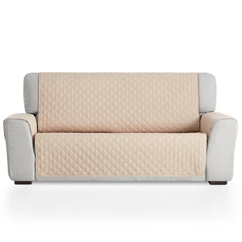 Bestcovers stora vienpusė sofos apsauga 160x195cm, smėlio spalvos
