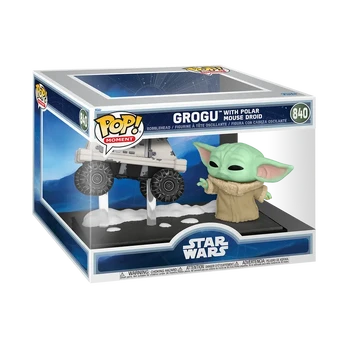 FUNKO POP! Vinilinė figūrėlė: Mandalorian & Grogu - Grogu with Polar Mouse Droid (Moment)