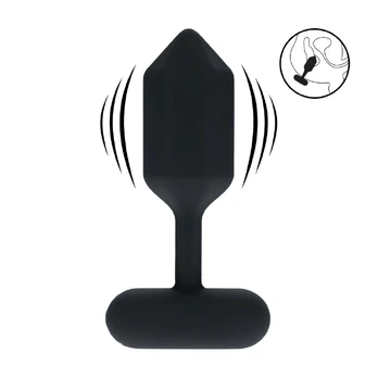 LEVELZ Plug Vibrating Silicone Hexagonal M Black - Rechargeable Anal Model