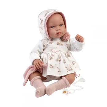 Lėlė - kūdikis su priedais Llorens Tala 84468, 44 cm