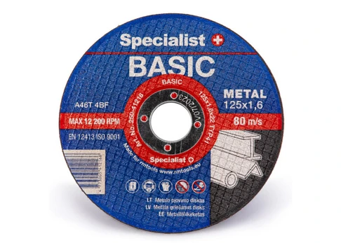 Diskas metalui pjauti SPECIALIST+ BASIC, 125x1.6x22 mm