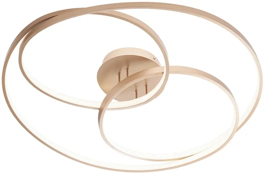 92W LED paviršinis lubinis šviestuvas CENTRIX, matinės bronzos sp., 3000K