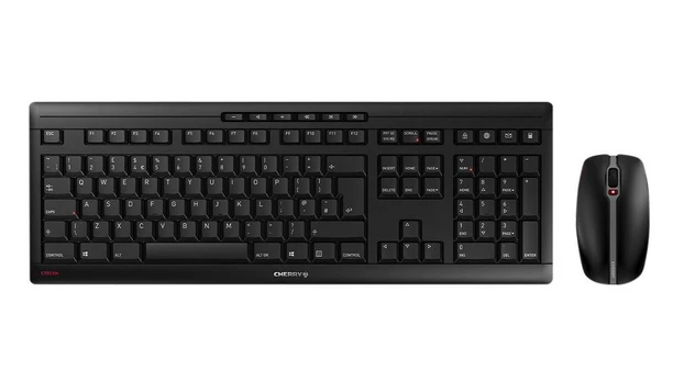Klaviatūra CHERRY TAS Desktop-Set STREAM Wireless EU-išdėstymas juodas