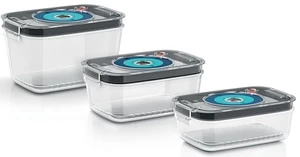 Rinkinys Bosch Rectangular Set Vacuum Storage Box MSZV0FC3, 0.9 - 1.7 l