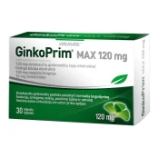 GINKOPRIM MAX, 120 mg, 30 tab. kaina