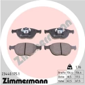 Stabdžių trinkelių rinkinys, diskinis stabdys ZIMMERMANN 23440.175.1 kaina