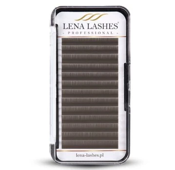 LENA LASHES Professional Volume C 0.07 MIX blakstienos, rudos