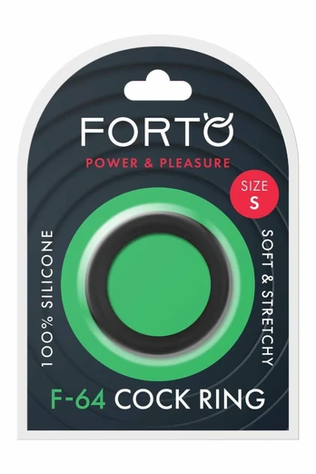 FORTO F-64 Wide Ring Small Black 40mm Premium Silicone System