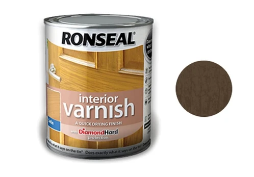 Greitai džiūstantis lakas RONSEAL Interior Varnish, walnut, 0,75 l ,