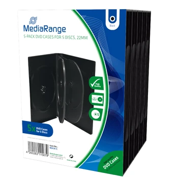 MediaRange DVD Leerbox 5er DVD Box 5 Stück