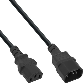 35 vnt. „InLine®“ maitinimo prailginimo kabelių, C13–C14, 2 m pakuotė