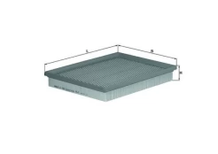 Oro filtras MAHLE LX1662 kaina